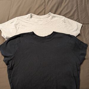 Black and Gray T-Shirt Set